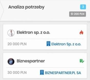 Analiza potrzeb klienta w widoku kanban w programie CRM