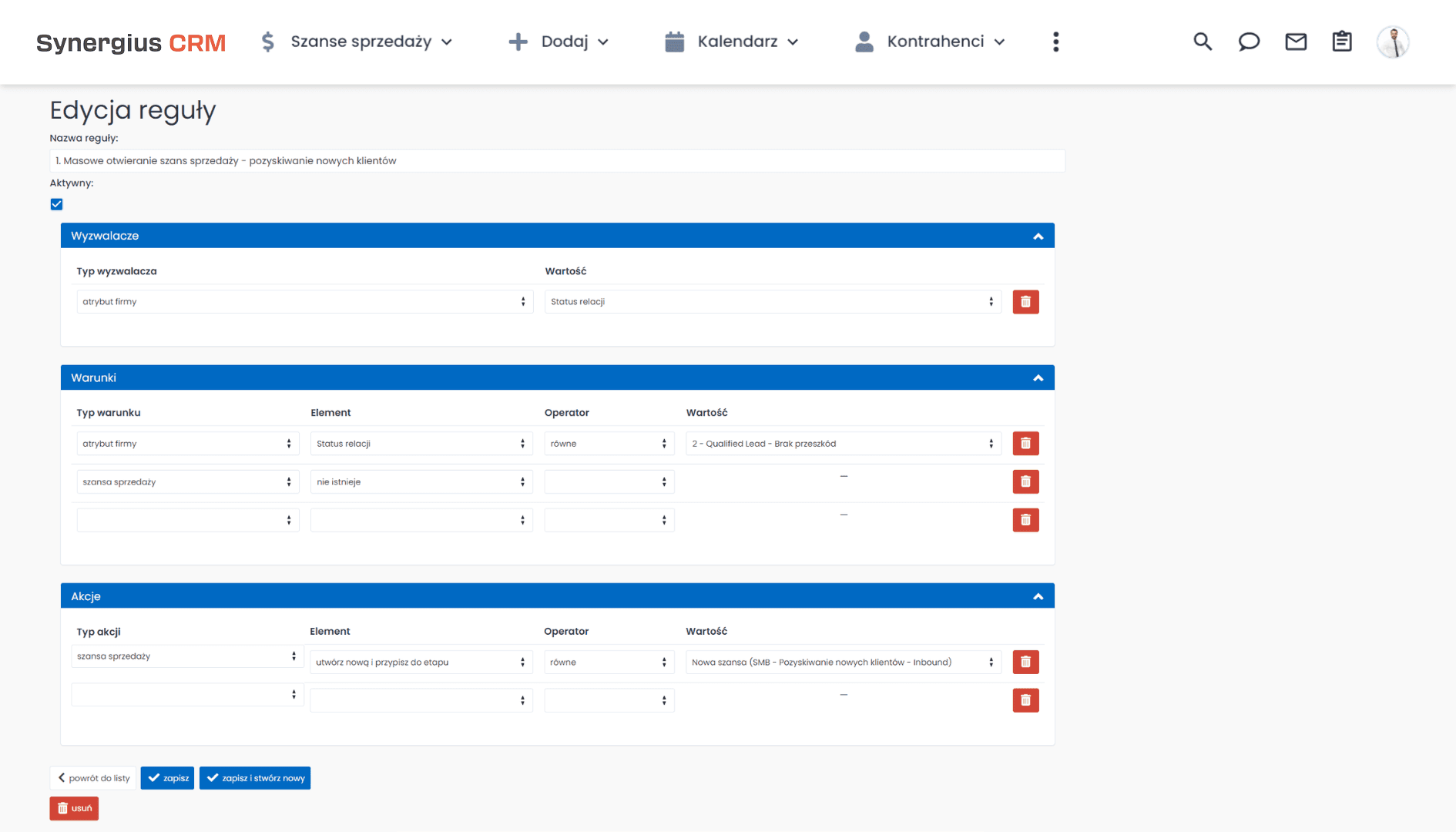 Automatyzacja pracy handlowca w systemie CRM - automatyzator.