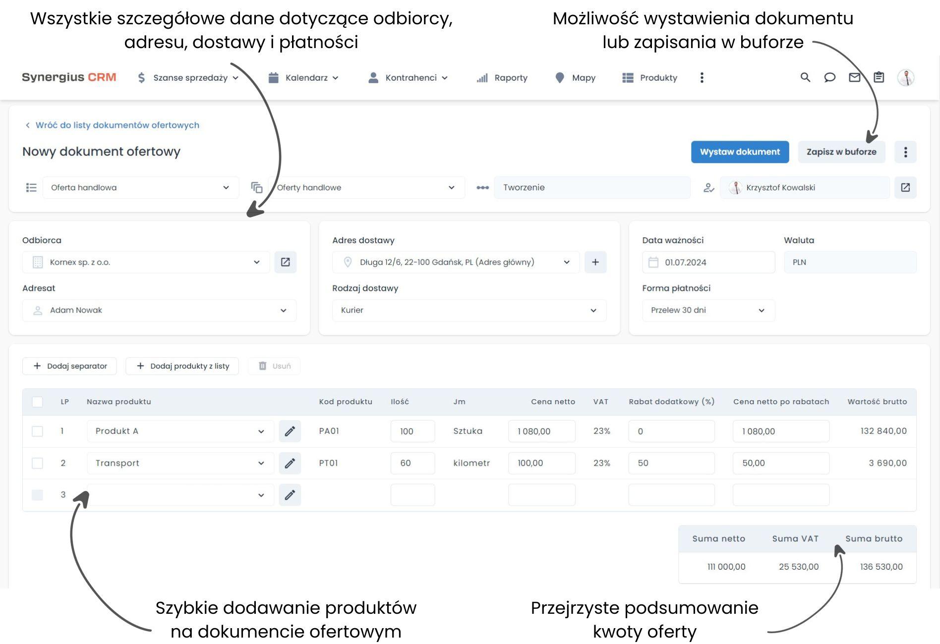 Ofertowanie w systemie CRM - branża chemii gospodarczej.