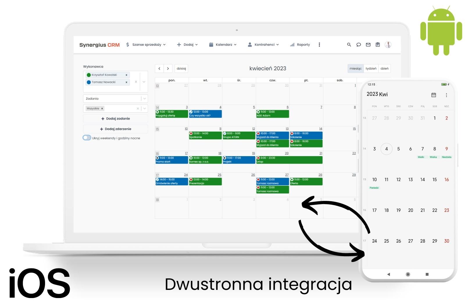 Integracja CRM z kalendarzami - CRM zintegrowany z CalDav