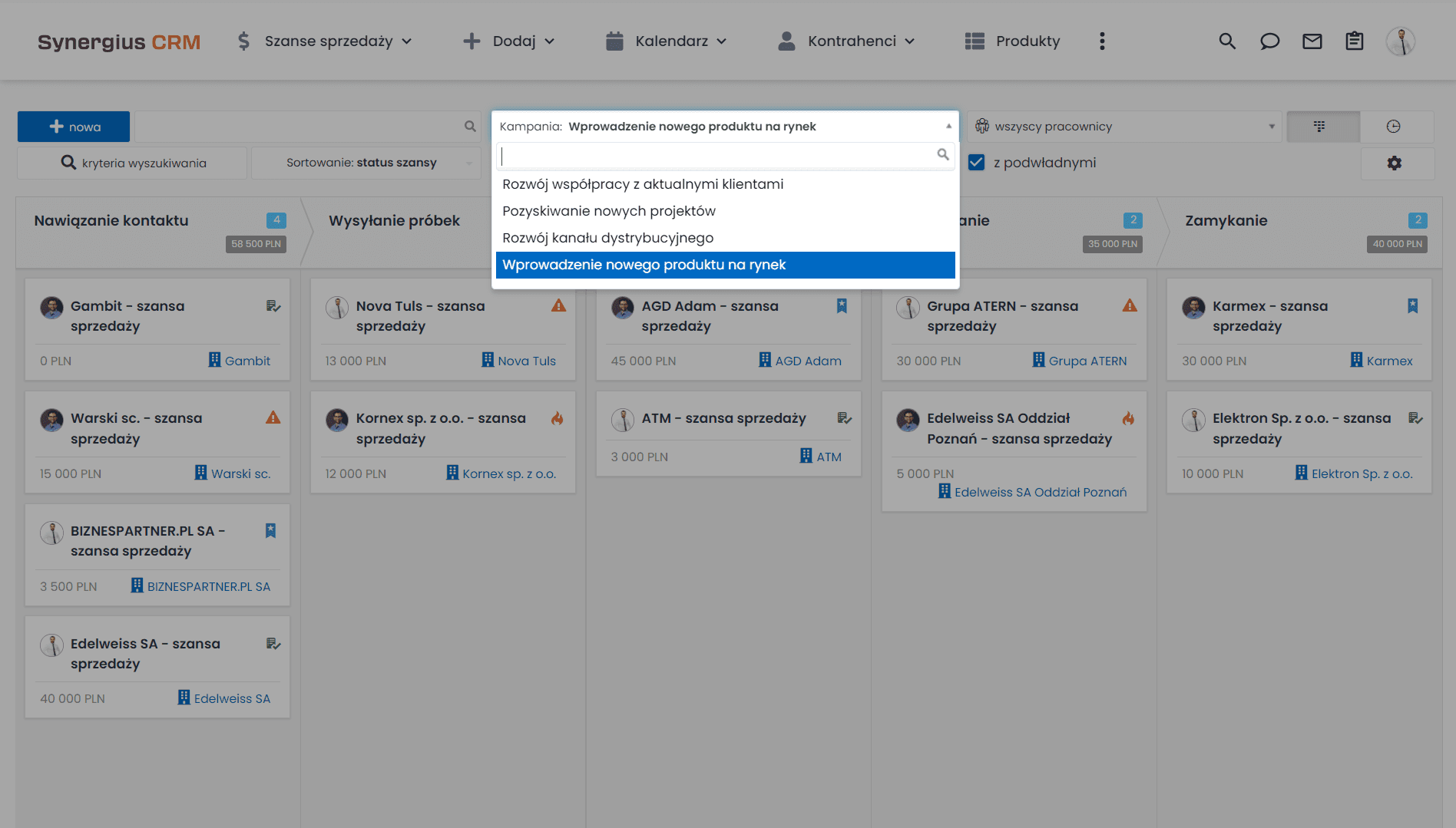 CRM wspiera sprzedaż projektową - wiele procesów sprzedaży w CRM.