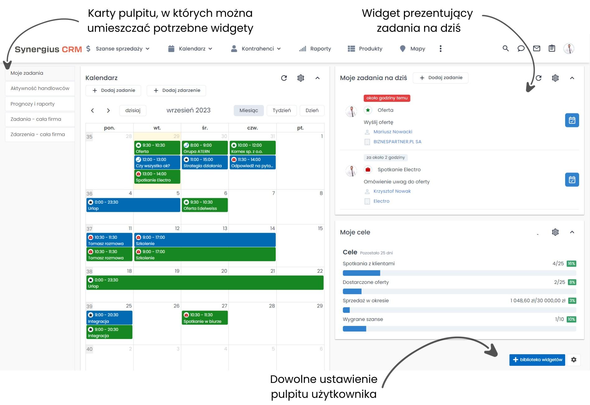 Planowanie zadań w CRM dla fotowoltaiki.